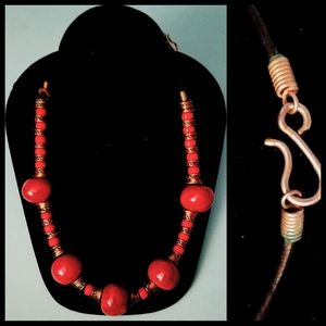 Vintage Art Deco Millefiori Art Glass Large Bead